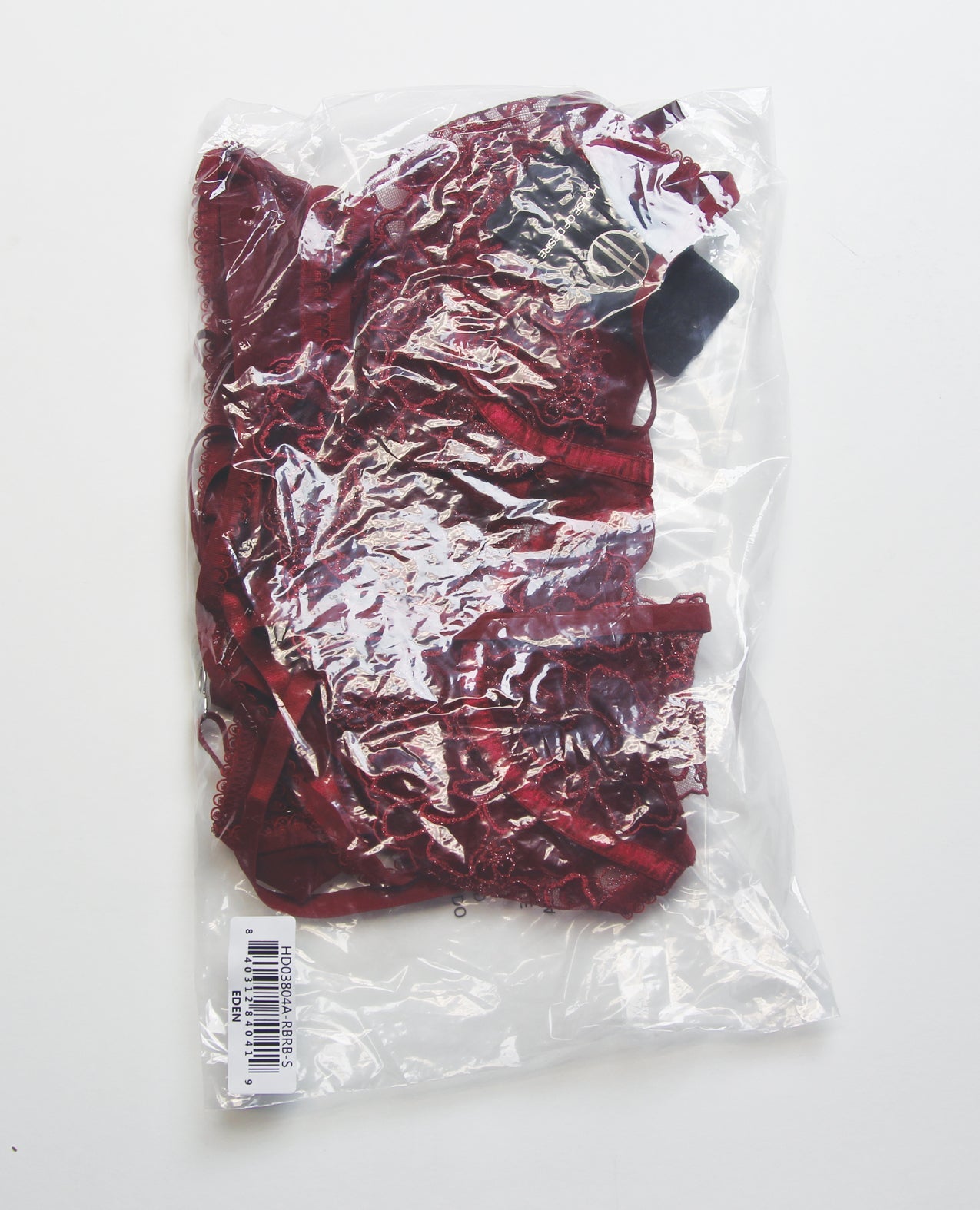Eden Embroidered Lace & Mesh Teddy w/Garters - Dark Red MD | Shop Lowest Prices at fonlove.shop