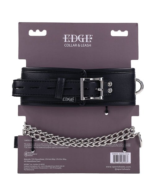 Edge Collar & Leash - Black | Shop Lowest Prices at fonlove.shop