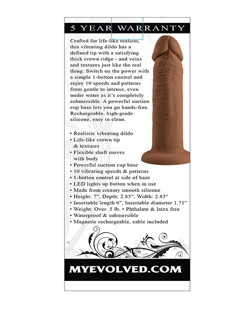 Evolved 6" Vibrating Dong | Shop Lowest Prices at fonlove.shop