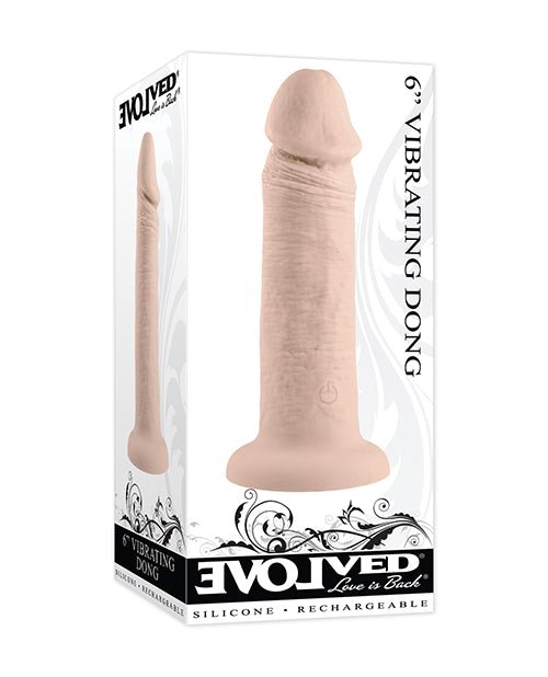 Evolved 6" Vibrating Dong | Shop Lowest Prices at fonlove.shop
