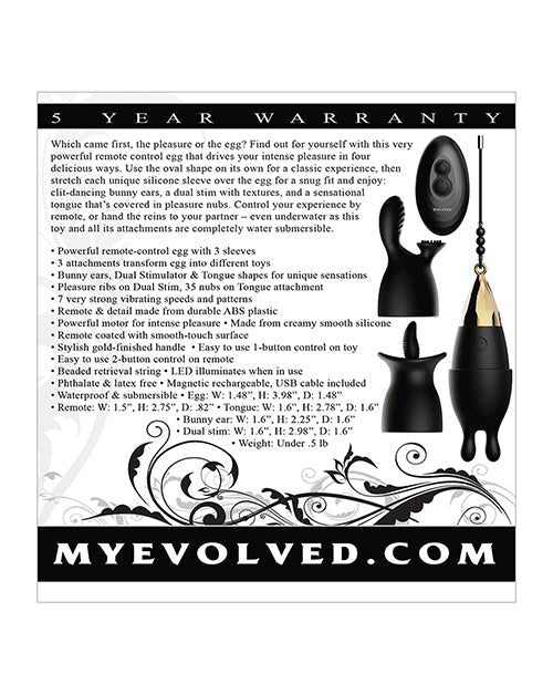 Evolved Egg Citement Rechargeable Bullet - Black/gold | Shop Lowest Prices at fonlove.shop