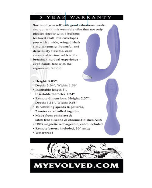 Evolved Every Way Play Remote Controlled Rabbit Vibrator - Lilac | Shop Lowest Prices at fonlove.shop