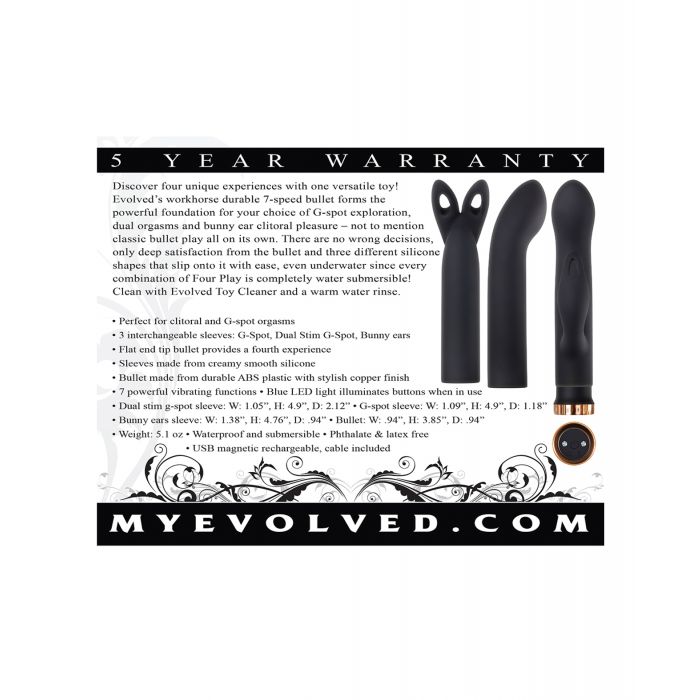 Evolved Four Play Kit - Black/Rose Gold | Shop Lowest Prices at fonlove.shop