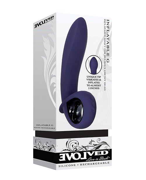 Evolved Inflatable G Rechargeable Vibrator - Purple | Shop Lowest Prices at fonlove.shop