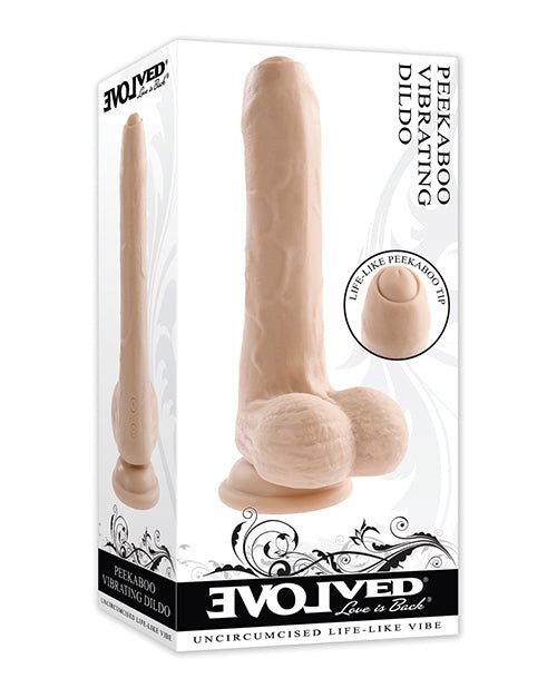 Evolved Peek A Boo Vibrating Dildo - Ivory | Shop Lowest Prices at fonlove.shop