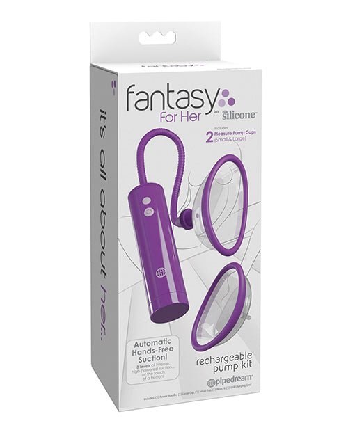Fantasy For Her Rechargeable Pleasure Pump Kit - Purple | Shop Lowest Prices at fonlove.shop