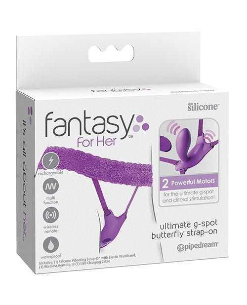 Fantasy For Her Ultimate G - spot Butterfly Strap On - Purple | Shop Lowest Prices at fonlove.shop