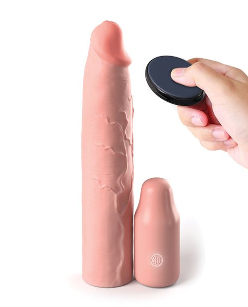 Fantasy X - tensions Elite 9" Sleeve Vibrating 3" Plug W/remote | Shop Lowest Prices at fonlove.shop