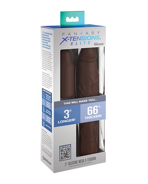 Fantasy X - tensions Elite 9" Sleeve w/3" Plug - Brown | Shop Lowest Prices at fonlove.shop