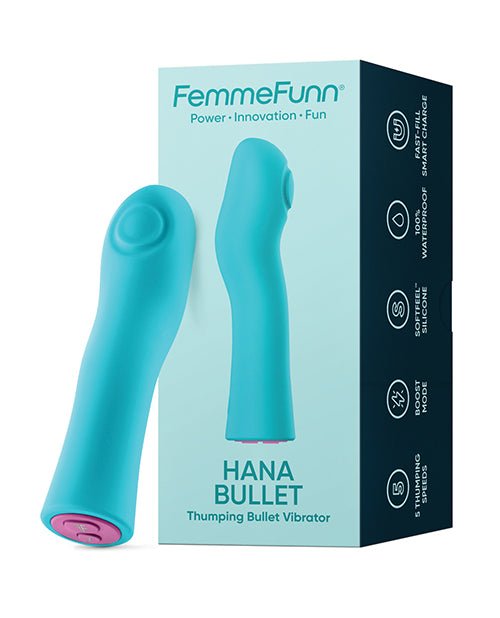 Femme Funn Hana Fingerlike Thumping Bullet - Turquoise | Shop Lowest Prices at fonlove.shop