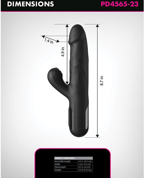 Fetish Fantasy Series Sonix Silicone Thruster - Black | Shop Lowest Prices at fonlove.shop