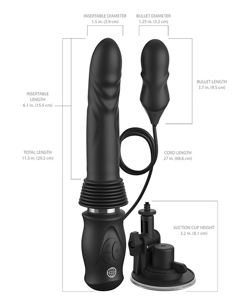 Fetish Fantasy Series Ultimate Silicone Thruster - Black | Shop Lowest Prices at fonlove.shop