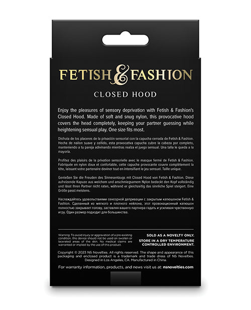 Fetish & Fashion Closed Hood - White | Shop Lowest Prices at fonlove.shop