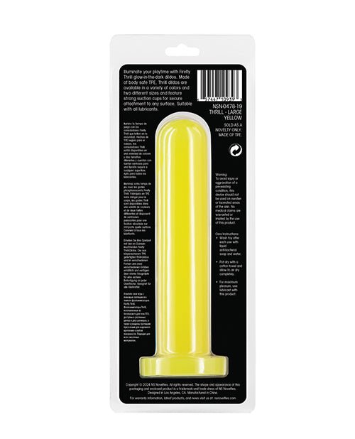 Firefly Thrill Glow in the Dark Dildo - Large - Yellow | Shop Lowest Prices at fonlove.shop