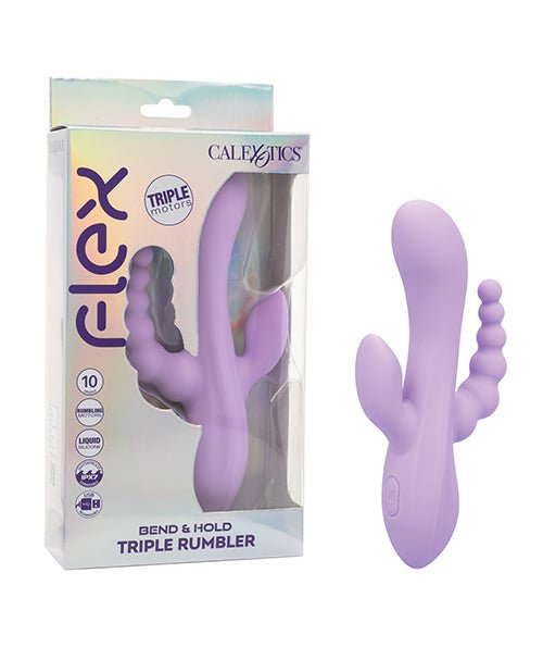 Flex Bend & Hold Triple Rumbler Triple Motor Massager - Purple | Shop Lowest Prices at fonlove.shop