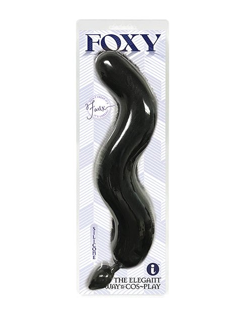 Foxy Fox Tail Silicone Butt Plug - Black | Shop Lowest Prices at fonlove.shop