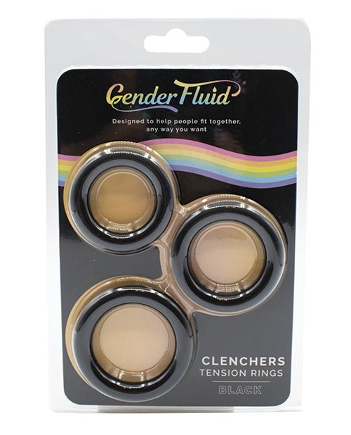 Gender Fluid Clincher Tension Ring Set - Black | Shop Lowest Prices at fonlove.shop