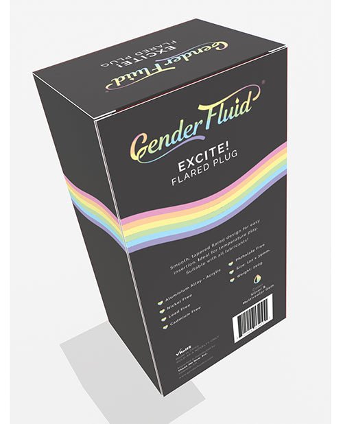 Gender Fluid Excite! Flared Plug - Silver | Shop Lowest Prices at fonlove.shop