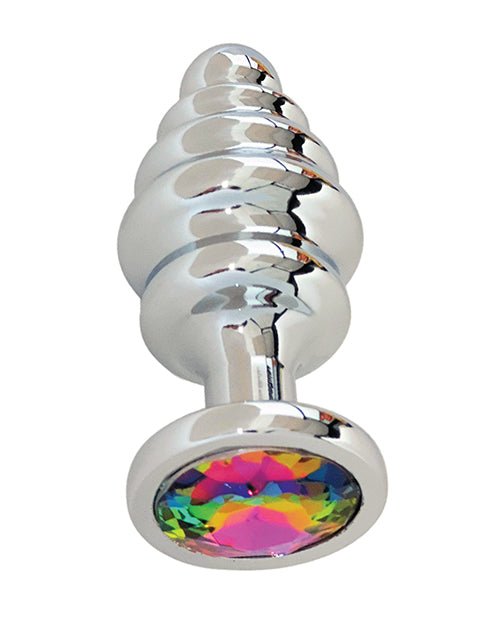 Gender Fluid Excite! Ribbed Plug - Silver | Shop Lowest Prices at fonlove.shop