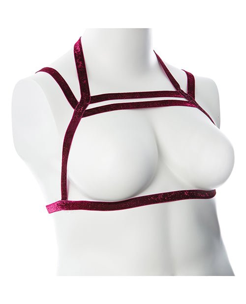 Gender Fluid Sugar Coated Harness - Raspberry Glitter | Shop Lowest Prices at fonlove.shop