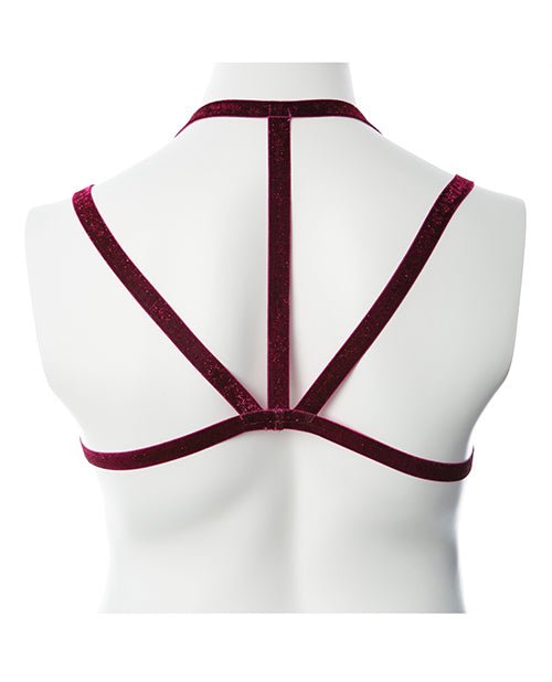 Gender Fluid Sugar Coated Harness - Raspberry Glitter | Shop Lowest Prices at fonlove.shop