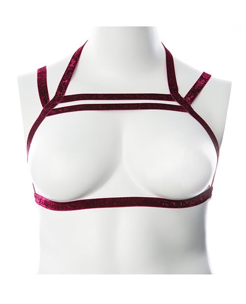 Gender Fluid Sugar Coated Harness - Raspberry Glitter | Shop Lowest Prices at fonlove.shop