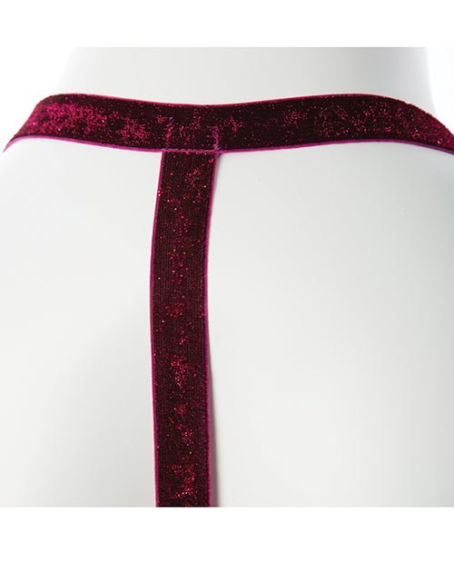 Gender Fluid Sugar Coated Harness - Raspberry Glitter | Shop Lowest Prices at fonlove.shop