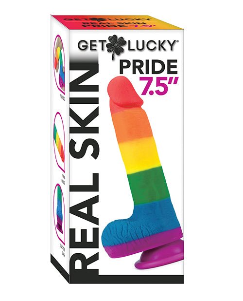 Get Lucky 7.5" Real Skin Series Pride - Rainbow | Shop Lowest Prices at fonlove.shop