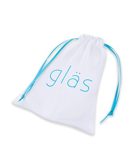Glas 3.5" Rechargeable Vibrating Beaded Butt Plug - Blue | Shop Lowest Prices at fonlove.shop