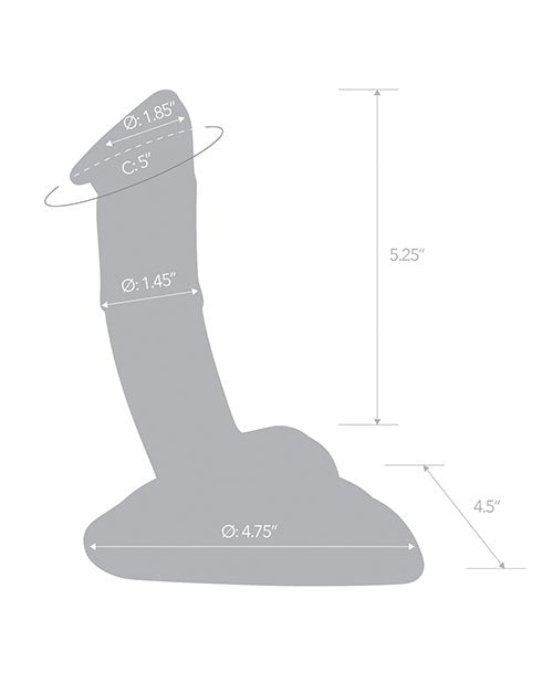 Glas 7.5" Rideable Standing Cock w/Stability Base | Shop Lowest Prices at fonlove.shop