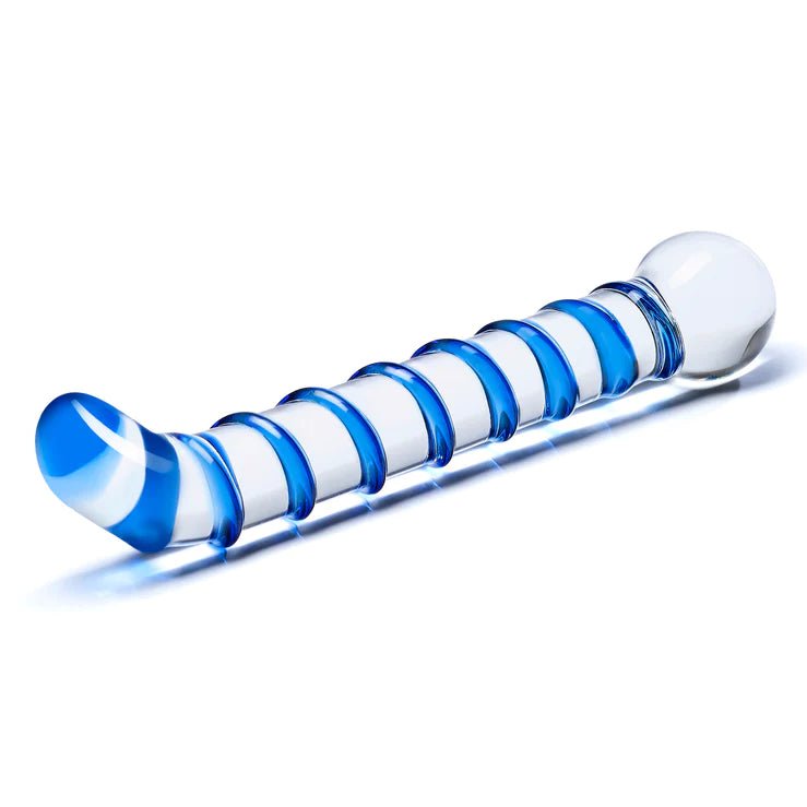Glas Mr. Swirly 6.5" G - spot Glass Dildo | Shop Lowest Prices at fonlove.shop