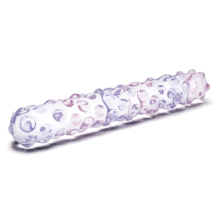 Glas Purple Rose Nubby Glass Dildo | Shop Lowest Prices at fonlove.shop