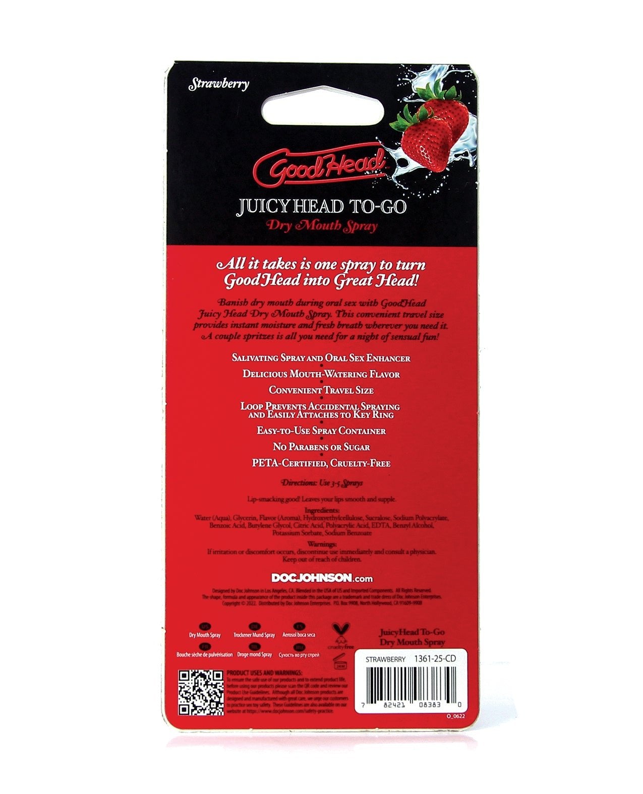 GoodHead Juicy Head Dry Mouth Spray To Go - .30 oz Strawberry | Shop Lowest Prices at fonlove.shop