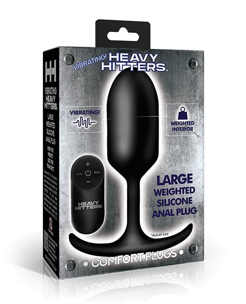 Heavy Hitters - Vibrating Weighted Silicone Anal Plug - Large | Shop Lowest Prices at fonlove.shop