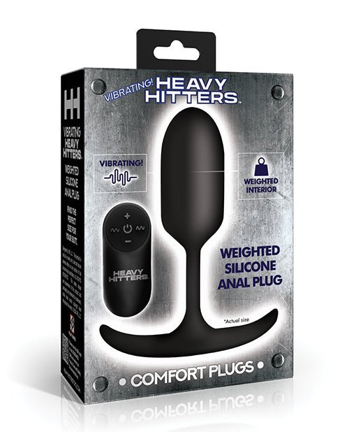 Heavy Hitters - Vibrating Weighted Silicone Anal Plug - Medium | Shop Lowest Prices at fonlove.shop