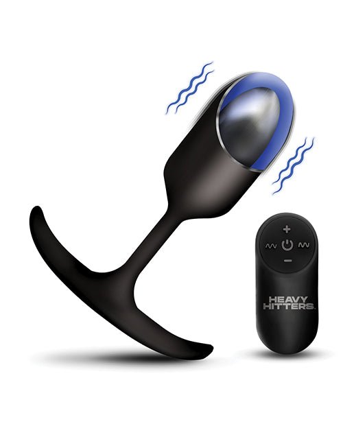 Heavy Hitters - Vibrating Weighted Silicone Anal Plug - Medium | Shop Lowest Prices at fonlove.shop