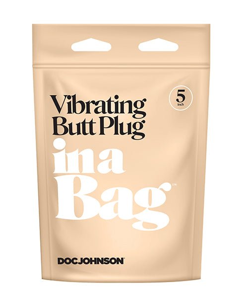 In A Bag 5" Vibrating Butt Plug - Black | Shop Lowest Prices at fonlove.shop