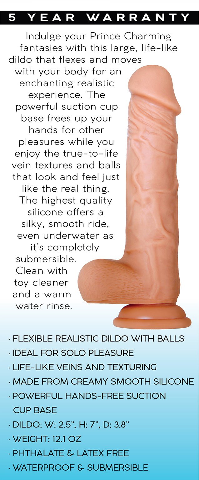 Intrigue Prince True Feel 7" Dildo | Shop Lowest Prices at fonlove.shop