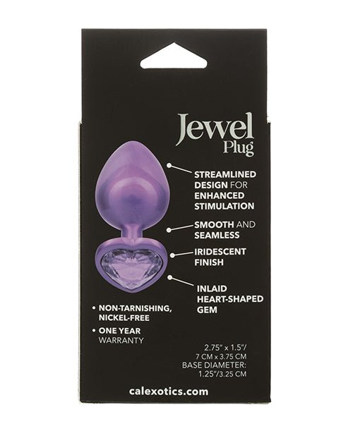 Jewel Amethyst Heart Butt Plug - Large, Purple | Shop Lowest Prices at fonlove.shop