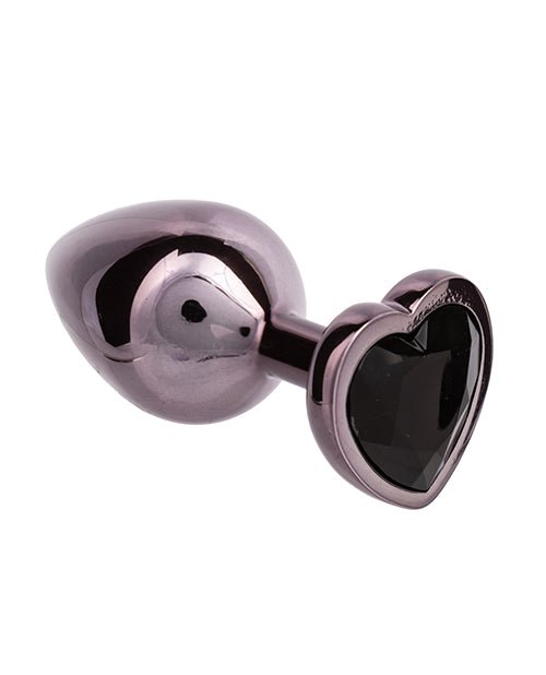 Jewel Black Diamond Heart Butt Plug - Large, Black | Shop Lowest Prices at fonlove.shop