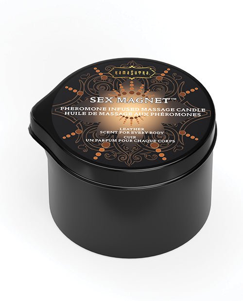 Kama Sutra Sex Magnet Candle w/Pour Spout - Leather - 2 oz | Shop Lowest Prices at fonlove.shop