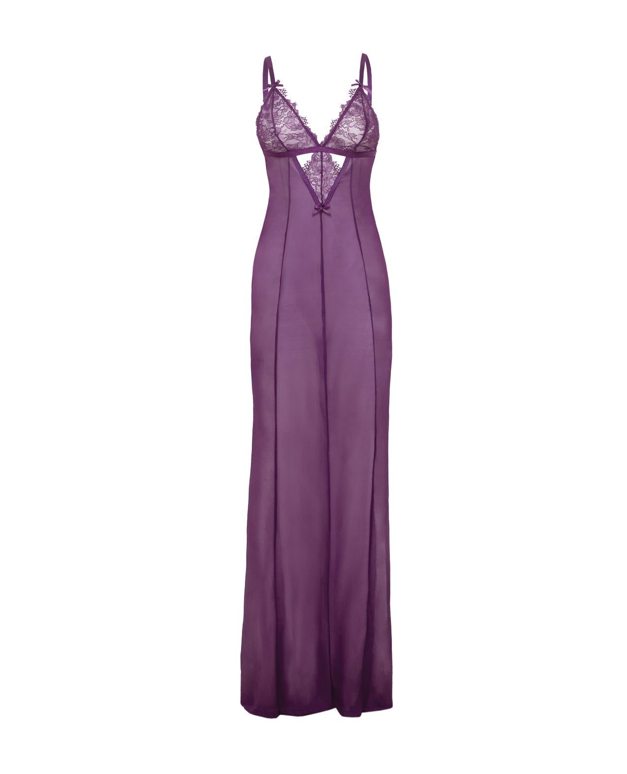 Katana Mesh & Eyelash Lace Gown - Purple 1X/2X | Shop Lowest Prices at fonlove.shop