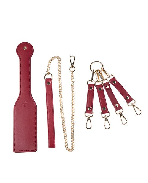 Kinky Play Box Red Passion 8 pc Set Bondage Kit - Red | Shop Lowest Prices at fonlove.shop