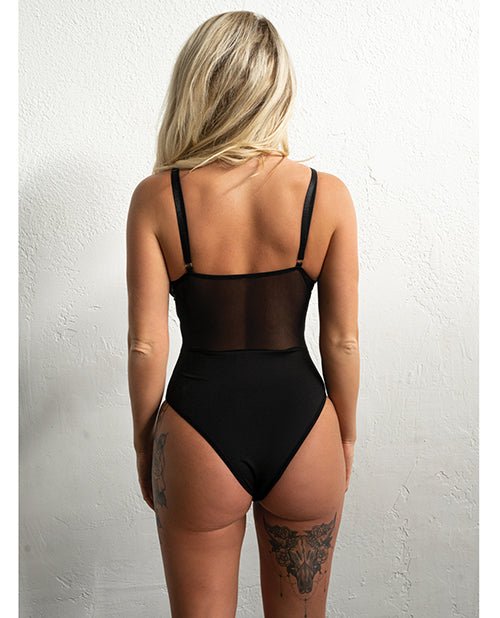 Kix'ies Signature Striped Bodysuit Black XL | Shop Lowest Prices at fonlove.shop
