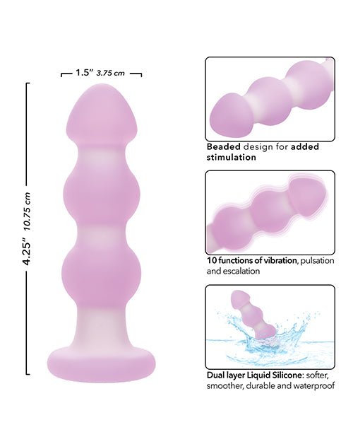 Lavender Haze Beaded Anal Probe - Lavender/White | Shop Lowest Prices at fonlove.shop