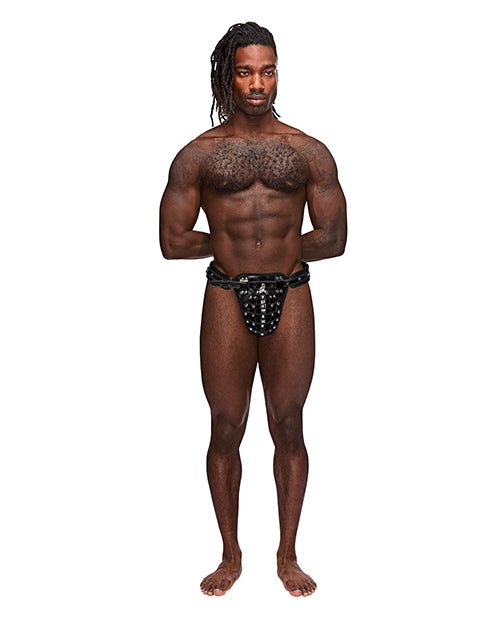 Leather Taurus Adjustable Buckle Thong Black O/s | Shop Lowest Prices at fonlove.shop