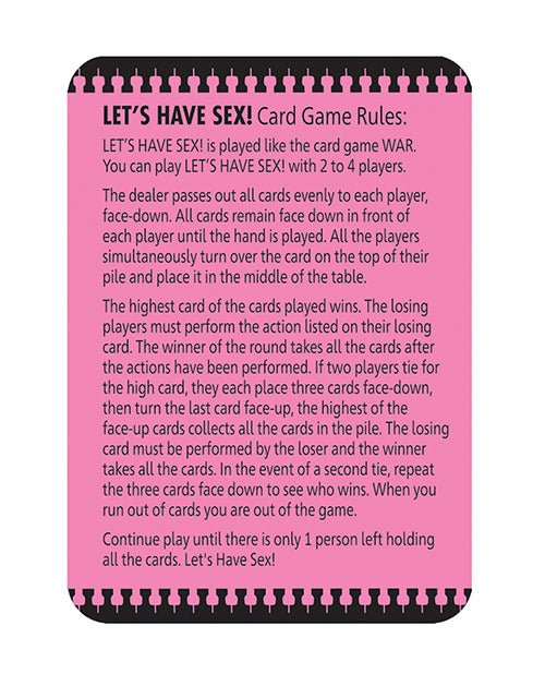 Let's Have Sex Card Game | Shop Lowest Prices at fonlove.shop