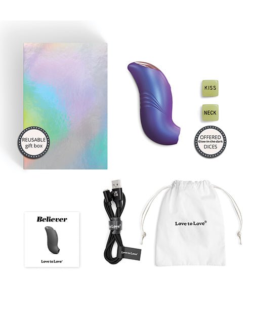 Love to Love Believer Mini Tongue Flicker - Iridescent Night | Shop Lowest Prices at fonlove.shop