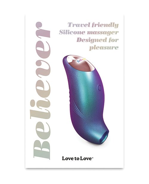Love to Love Believer Mini Tongue Flicker - Iridescent Turquoise | Shop Lowest Prices at fonlove.shop