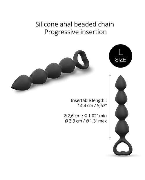 Love to Love Bing Bang Anal Bead - Black Onyx Large | Shop Lowest Prices at fonlove.shop